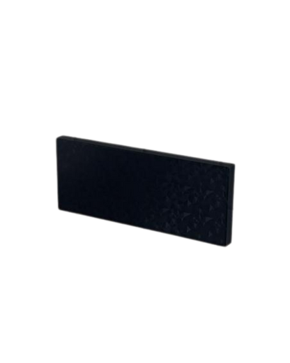 3er Steckdosen-Abdeckung Schwarz/Gemustert