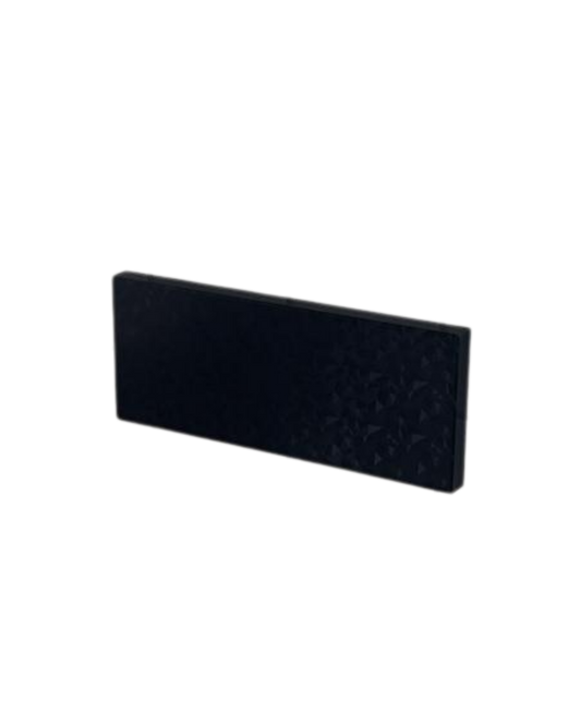 3er Steckdosen-Abdeckung Schwarz/Gemustert