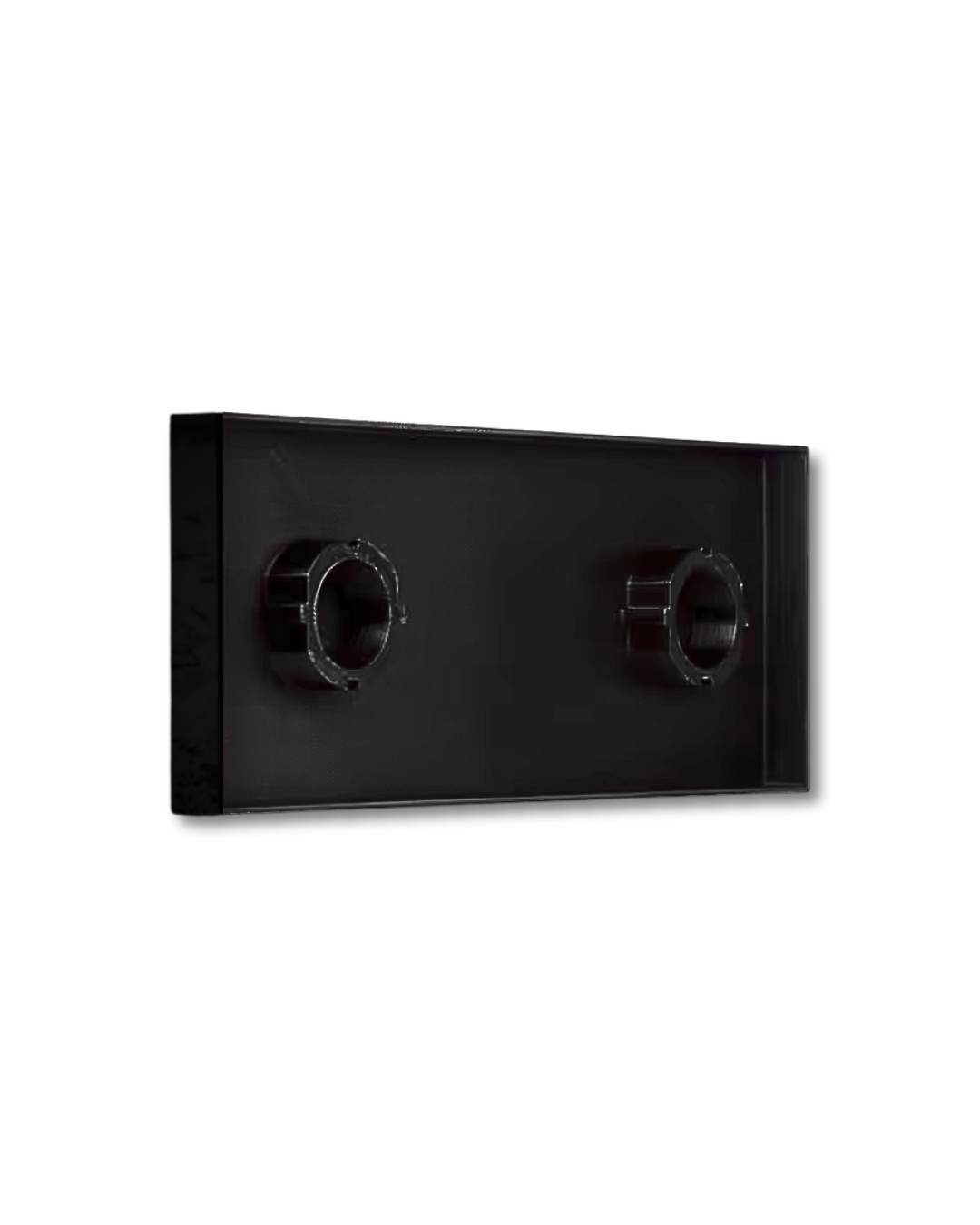 3er Steckdosen-Abdeckung Schwarz/Gemustert